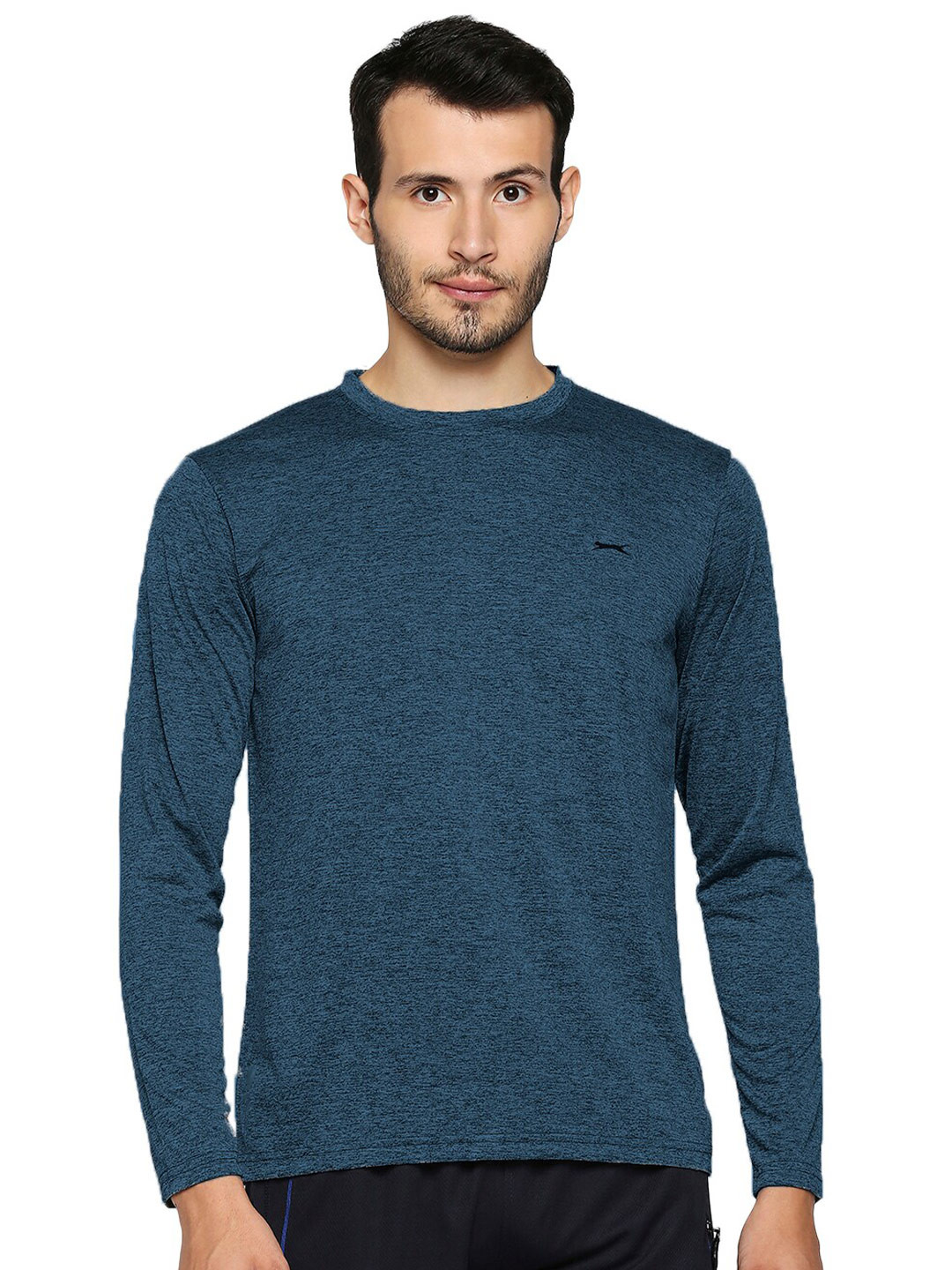 Black Panther Self Design Round Neck Long Sleeves Casual  T-shirt