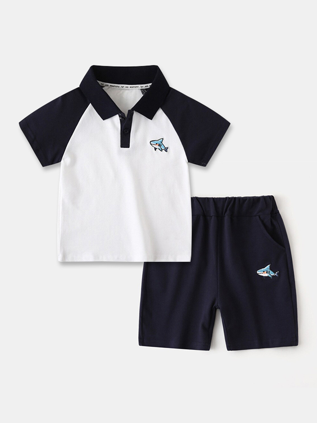 StyleCast Boys Polo Collar T-shirt With Short
