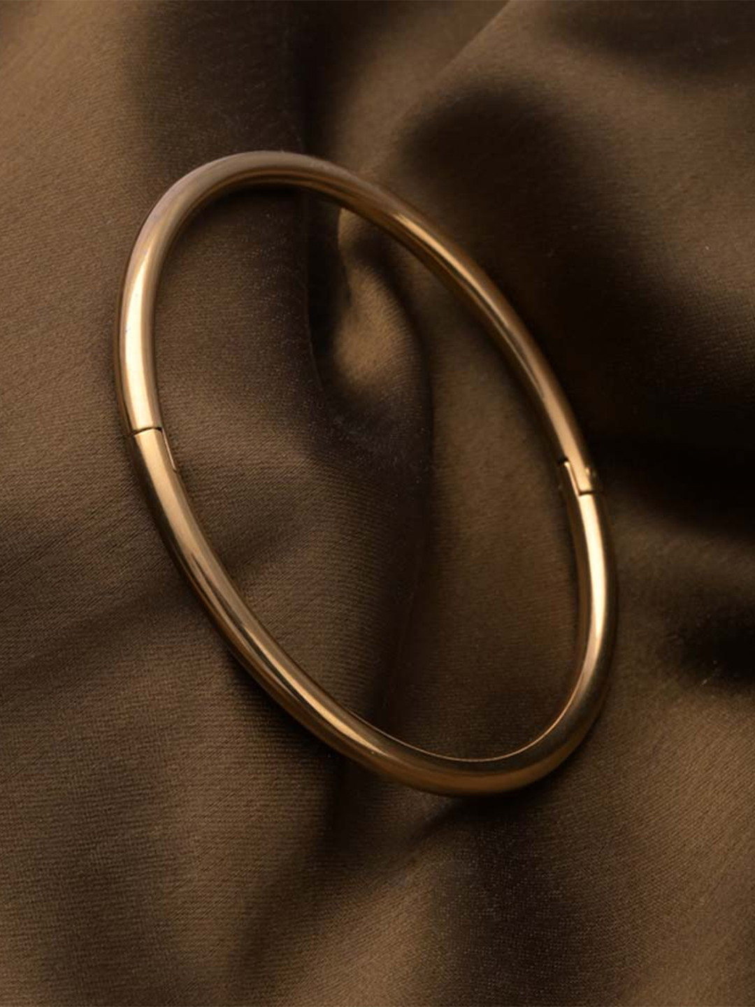 PALMONAS Gold-Plated Anti Tarnish Bangle-Style Bracelet