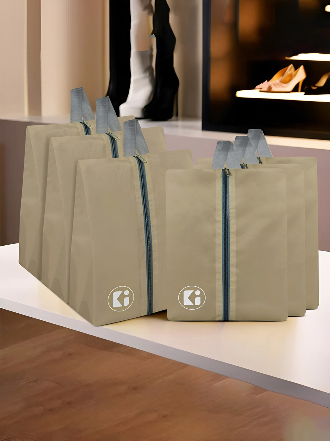 Kuber Industries Pack Of 6 Travel Shoe Bags