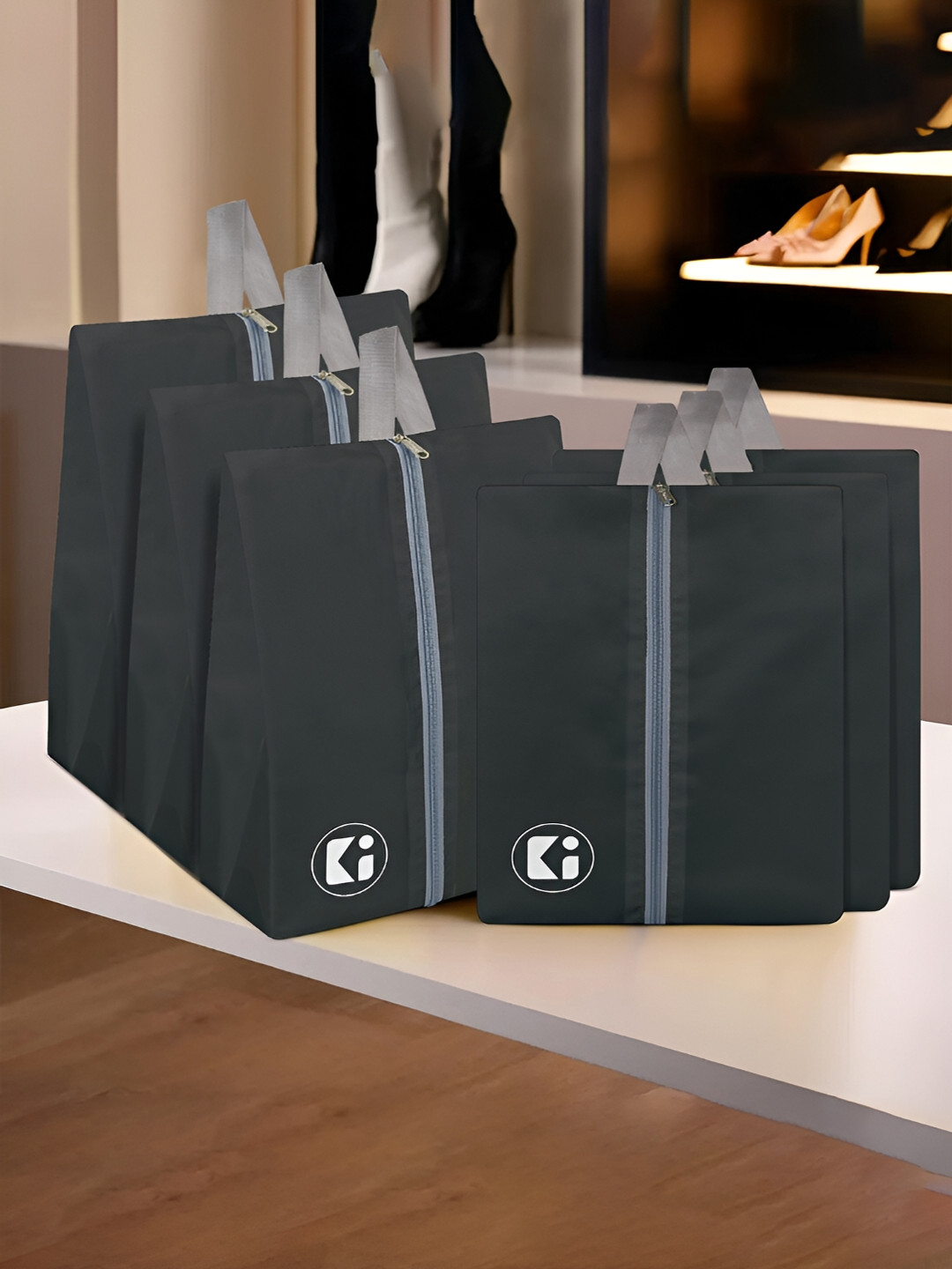 Kuber Industries 6-Pcs Water Proof Shoe Bags
