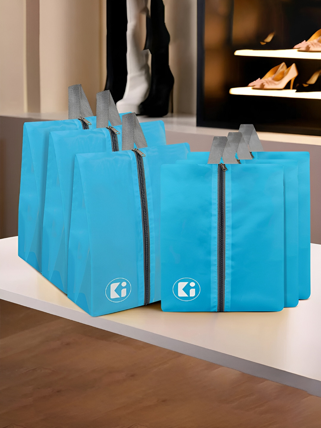 Kuber Industries Pack Of 6 Zippered Shoe Bag