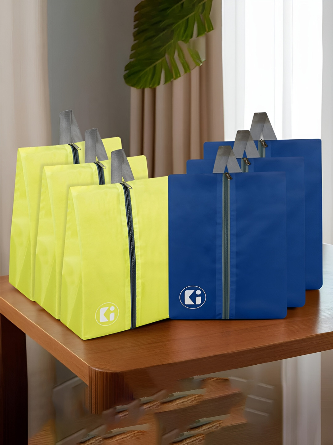 Kuber Industries Pack Of 6 Zipper Travel Shoe Bags