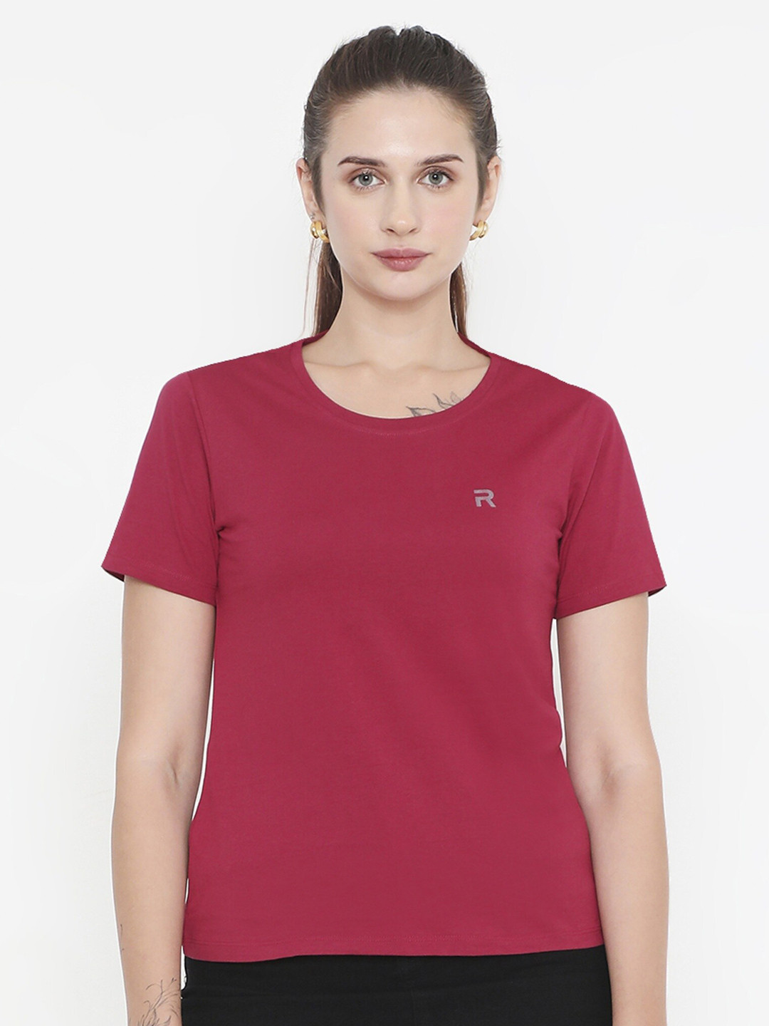 Rivolta Round Neck Short Sleeves Bio Finish Slim Fit Cotton T-shirt