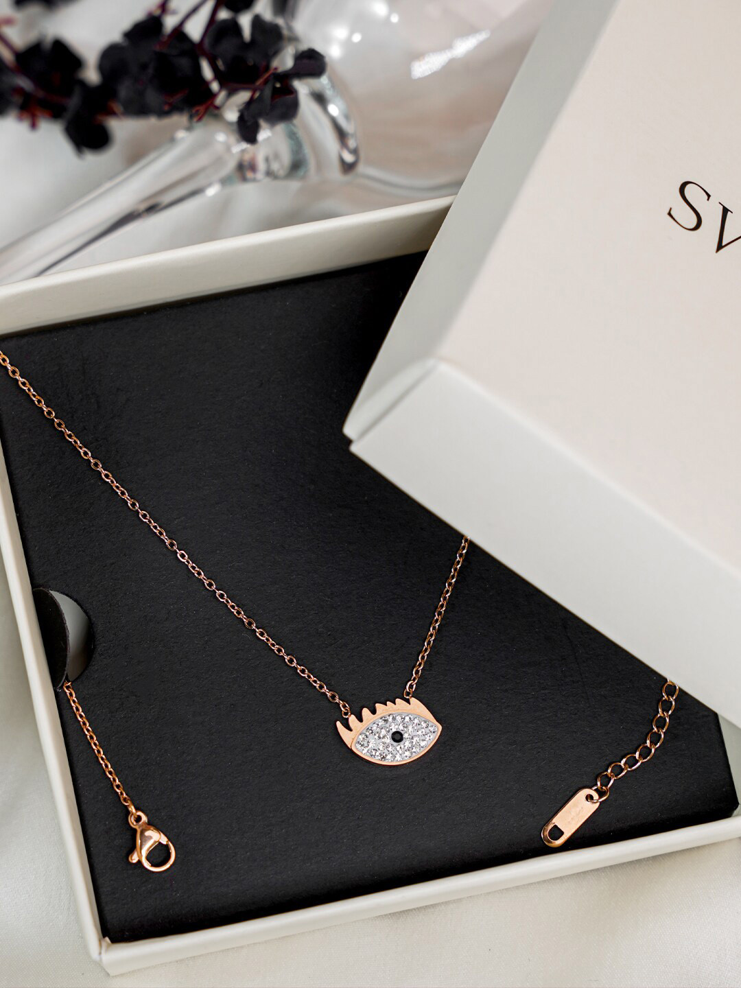 SWASHAA Rose Gold-Plated Necklace