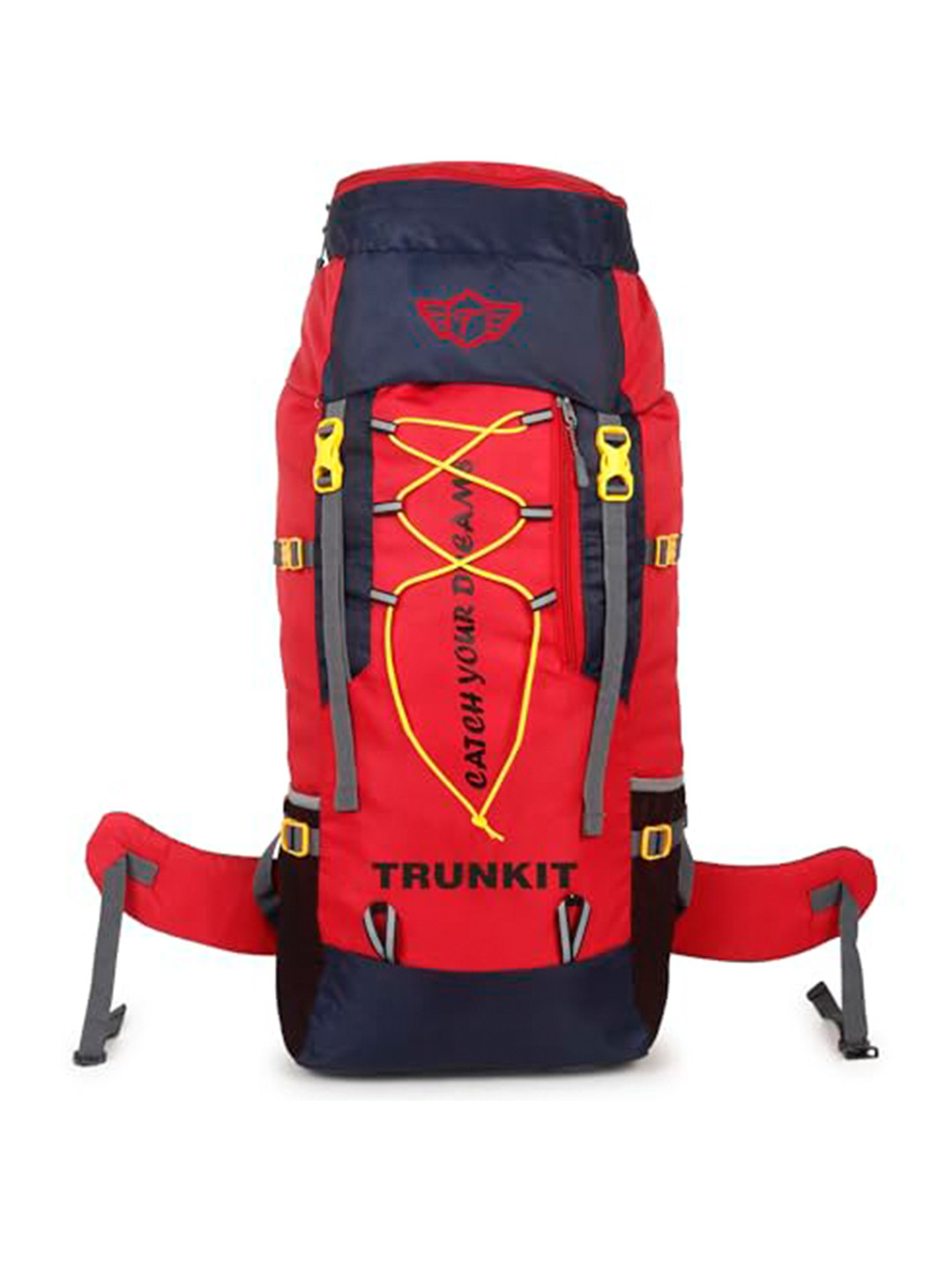 TRUNKIT  Red Rain Cover Rucksack - 65 L