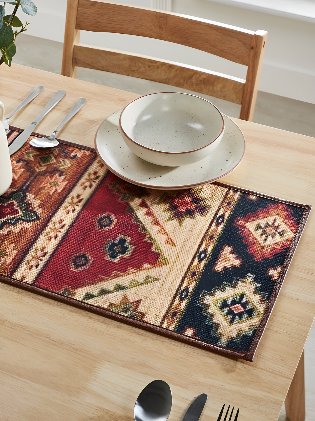 Mona B Brown Printed Table Runners