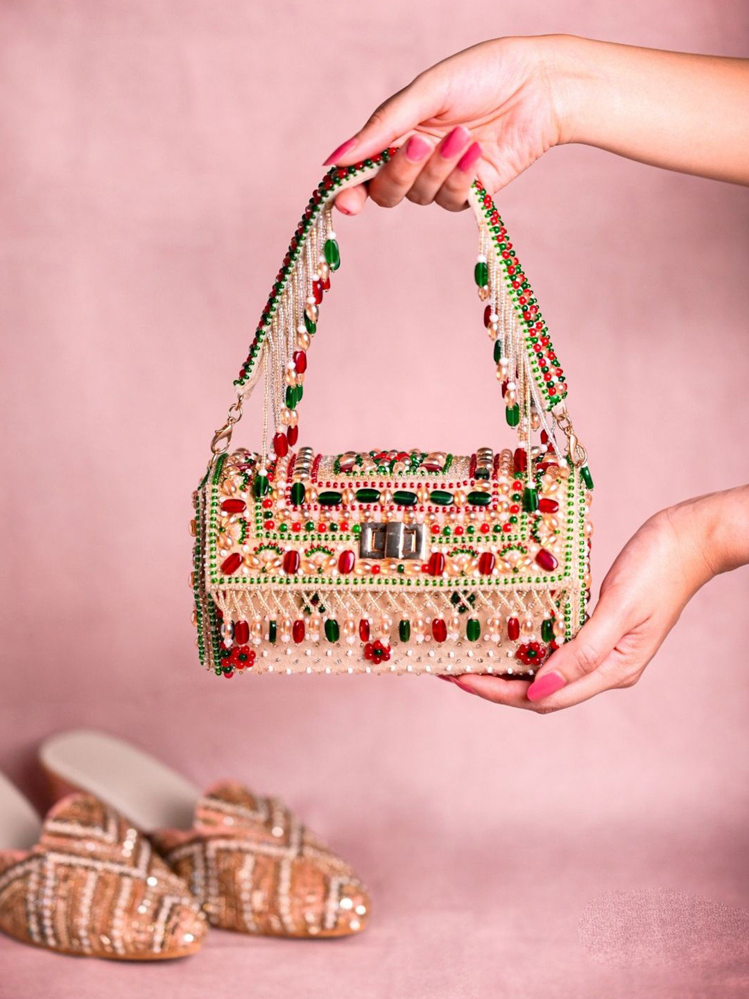 House of Kosha Embellished Purse Clutch