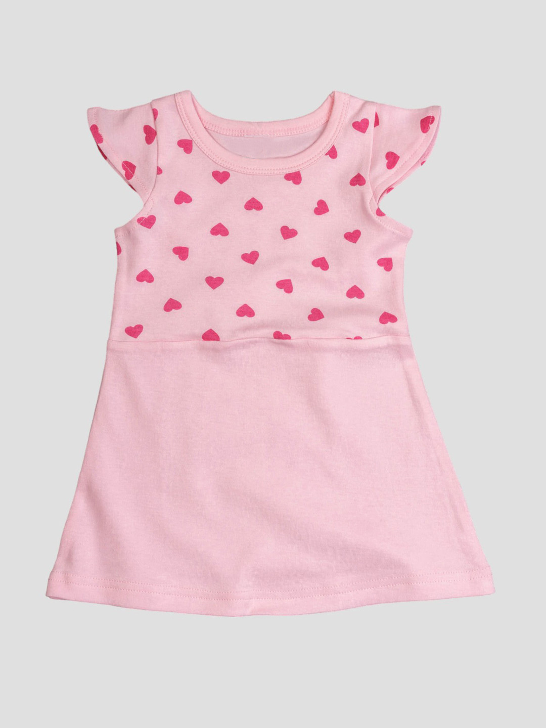 BAESD Girls Geometric Print Round Neck Short Cap Sleeves A-Line Dress