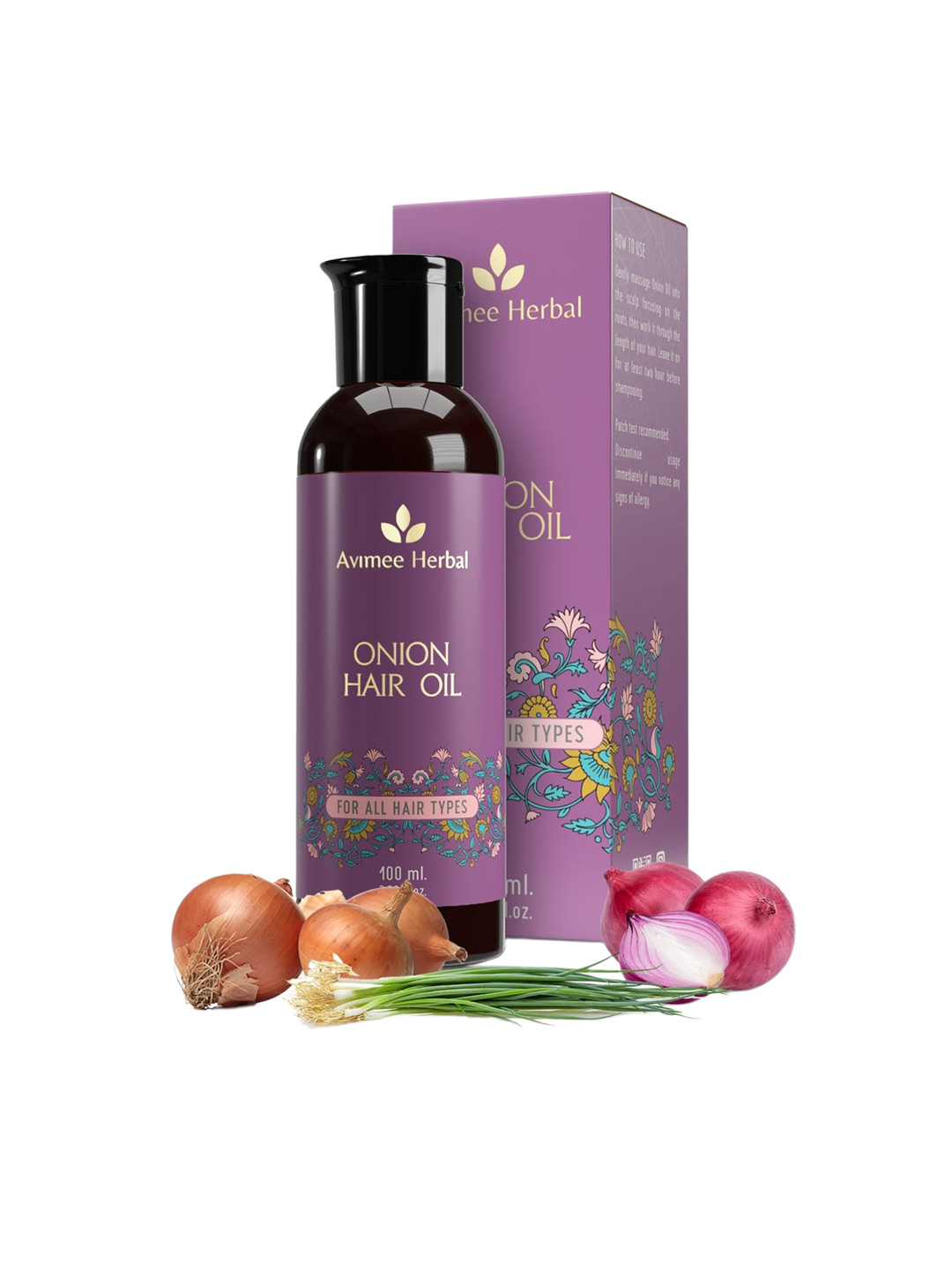 Avimee Herbal Onion Hair Oil for Hair Growth & Hair Fall Control - 100 ml