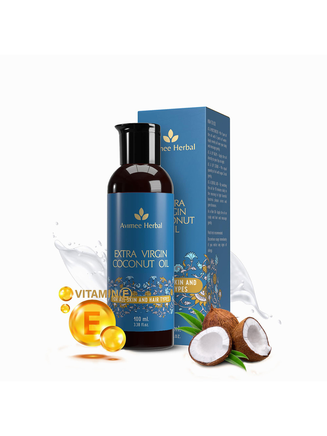 Avimee Herbal Extra Virgin Coconut Oil - 100 ml