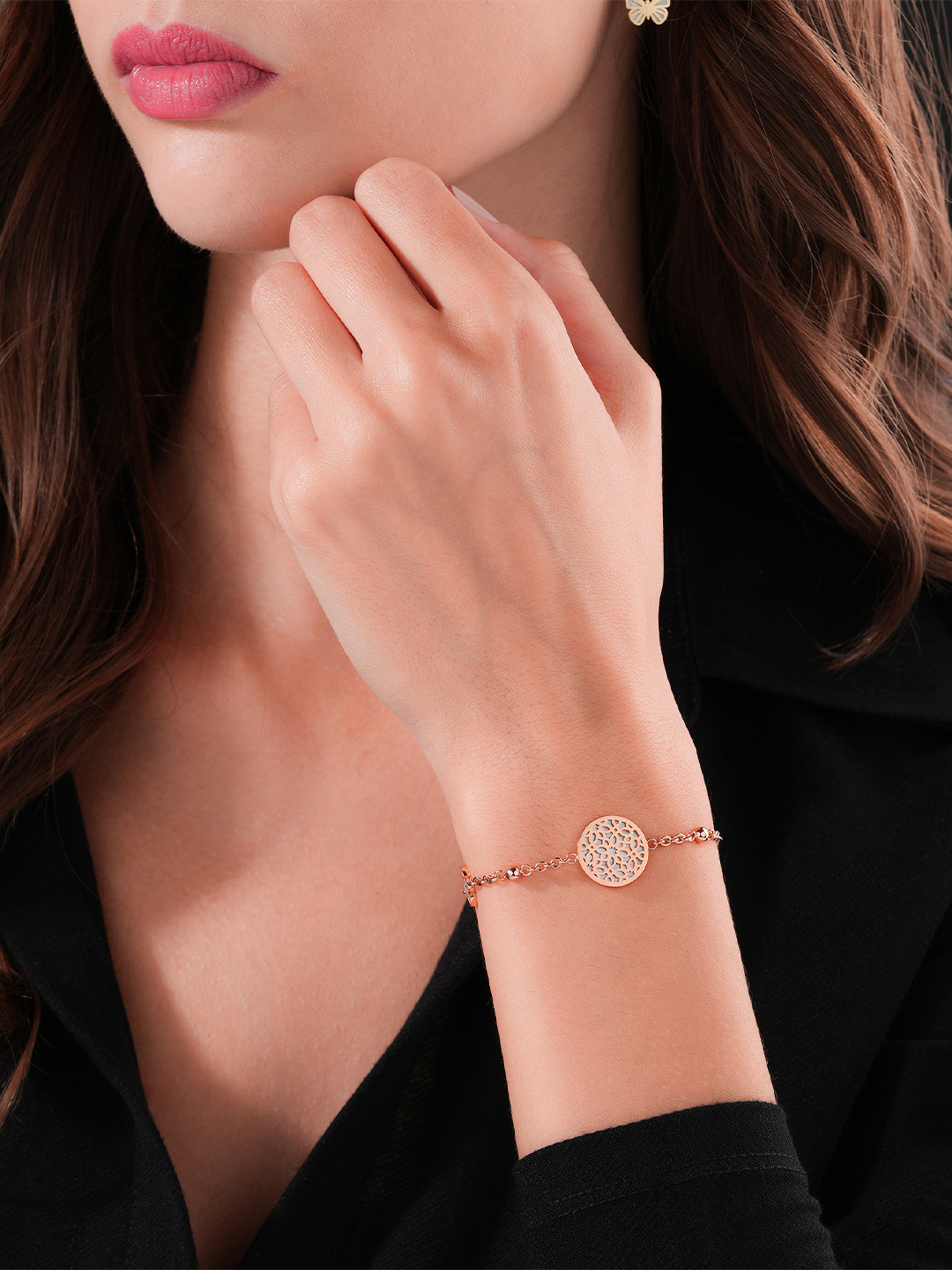 Cerruti 1881 Stone-Studded Stainless Steel Wraparound Bracelet