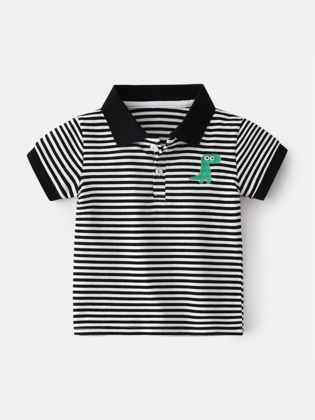 StyleCast Boys Striped Pattern Polo Collar T-shirt