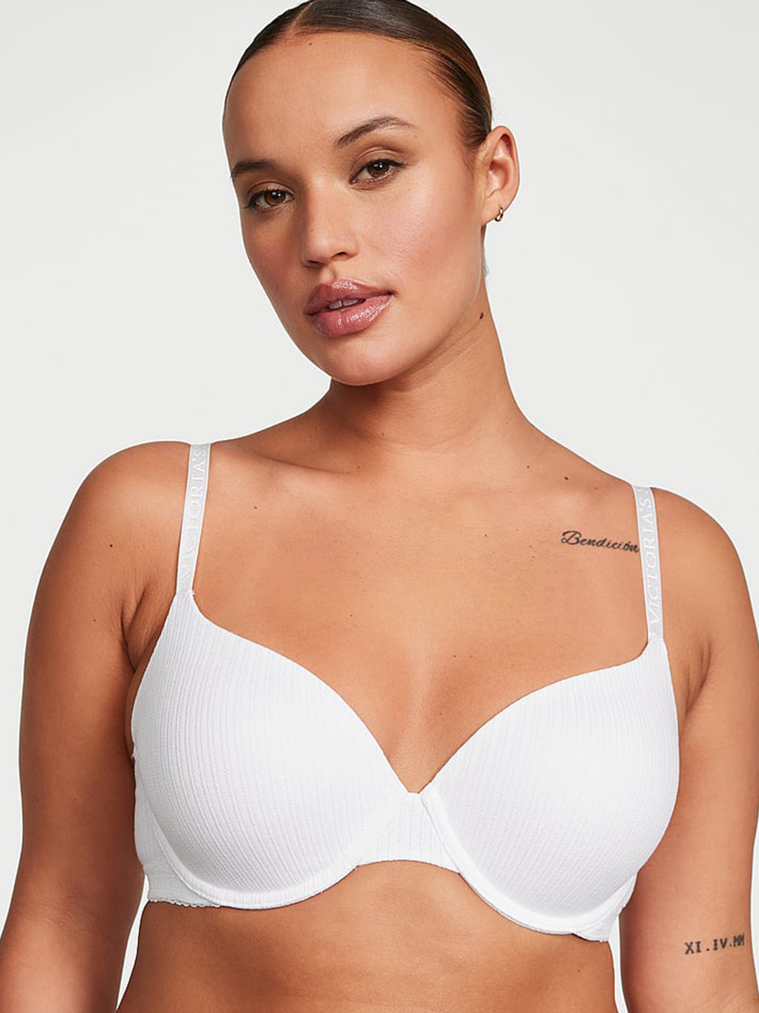 Victoria's Secret The T-shirt Lightly Lined Pointelle Demi Bra