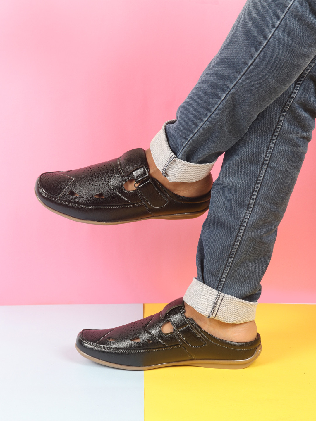 FAUSTO Men Breathable Shoe-Style Sandals
