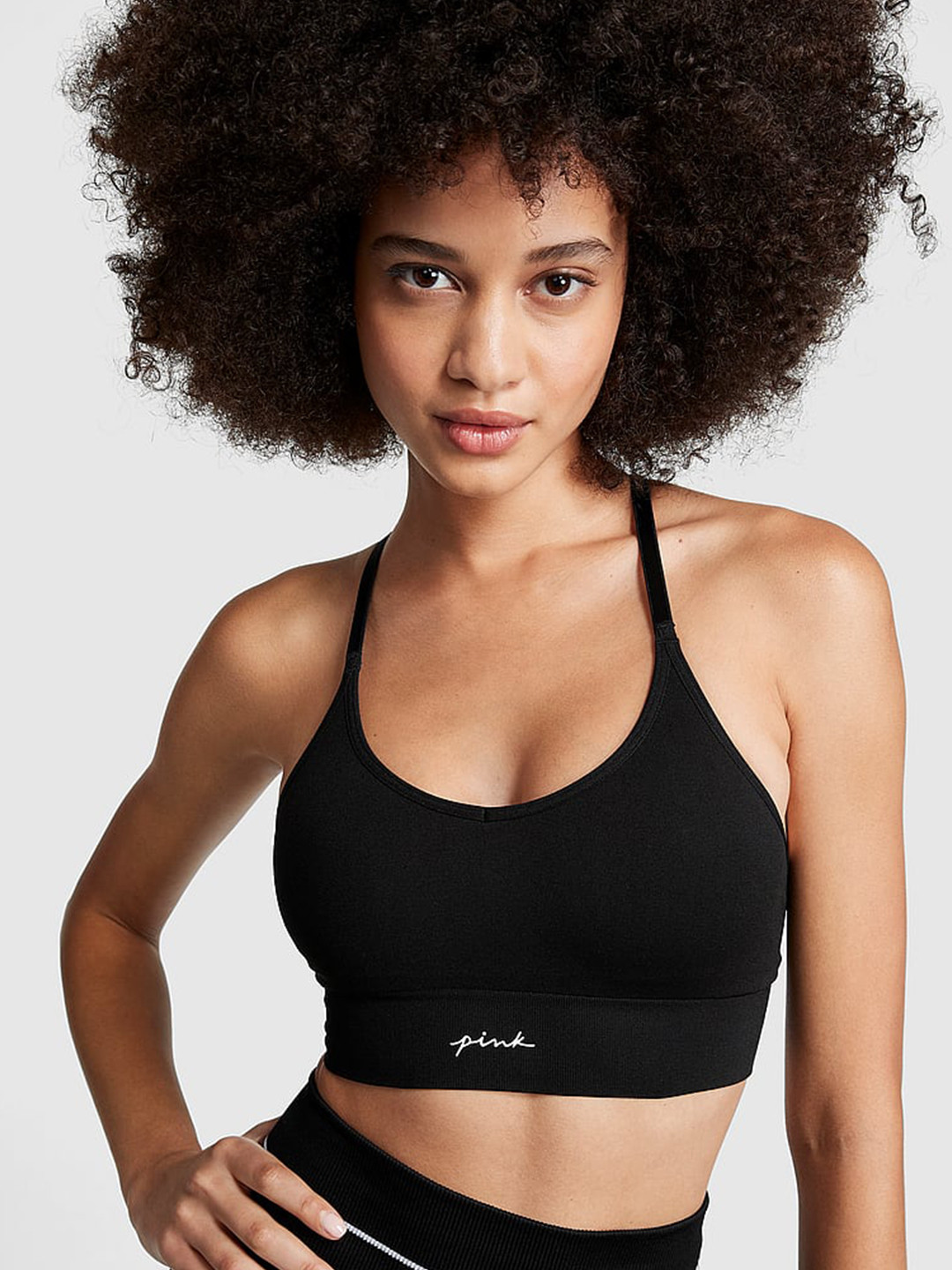 Victoria's Secret PINK Seamless Racerback Sports Bra