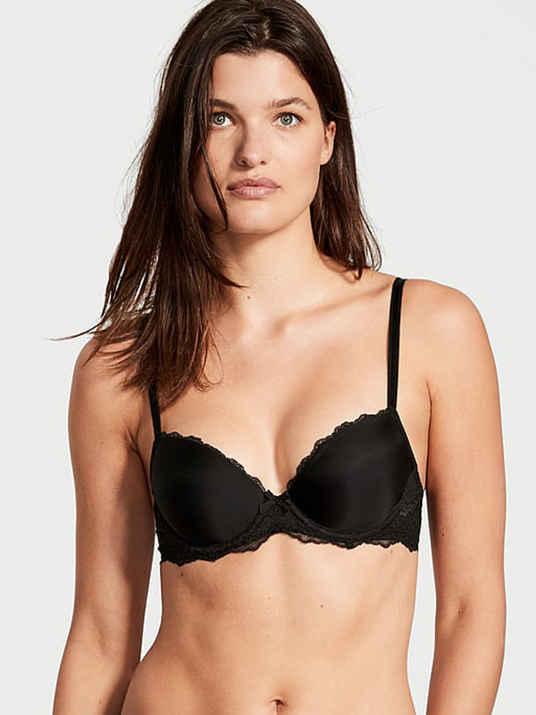 Victoria's Secret Dream Angels Lightly Lined Lace Trim Demi Bra