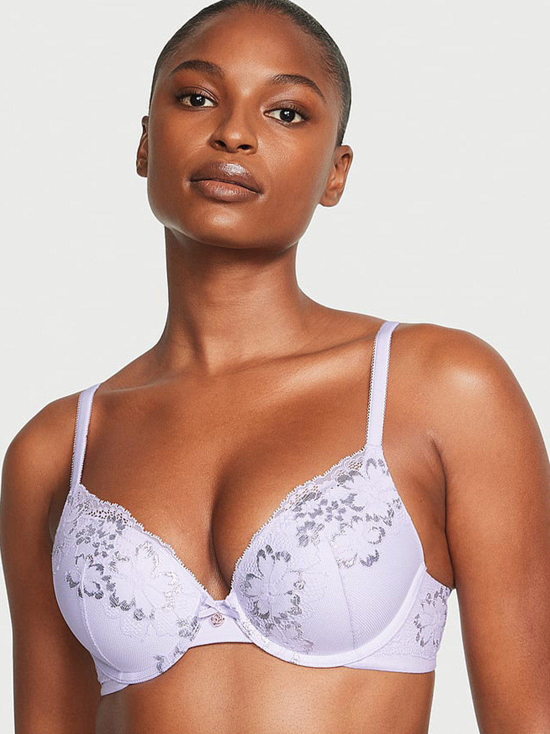Victoria's Secret Body by Victoria Lace Push-Up Perfect Shape Embellished Bra