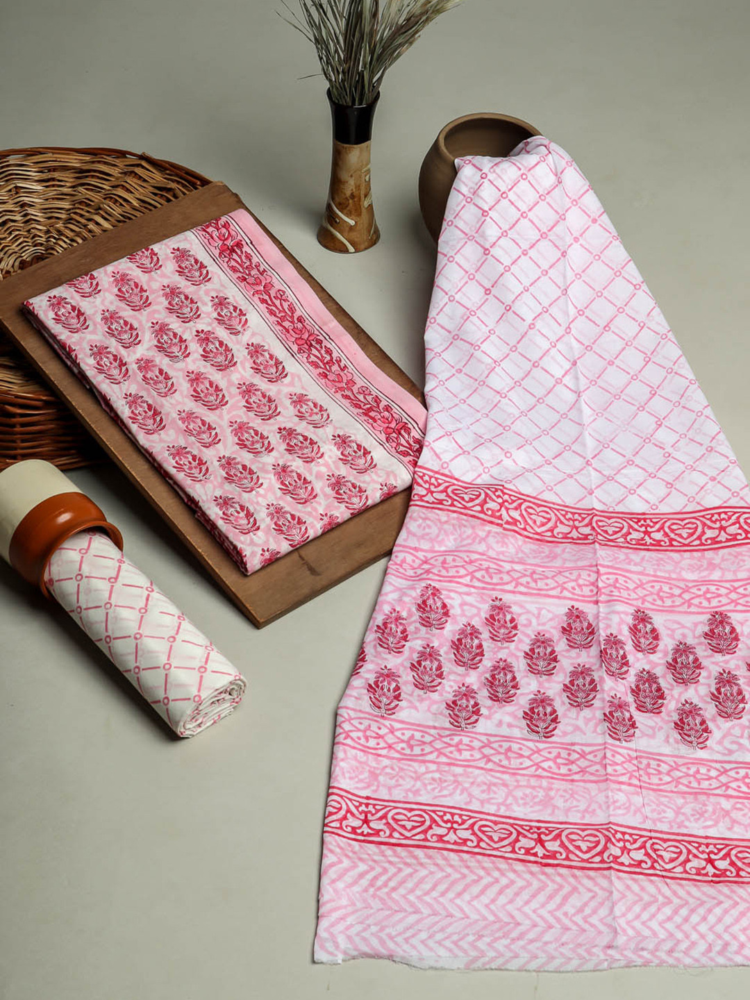 Kishori Sarees Printed Pure Cotton Unstitched Dress Material