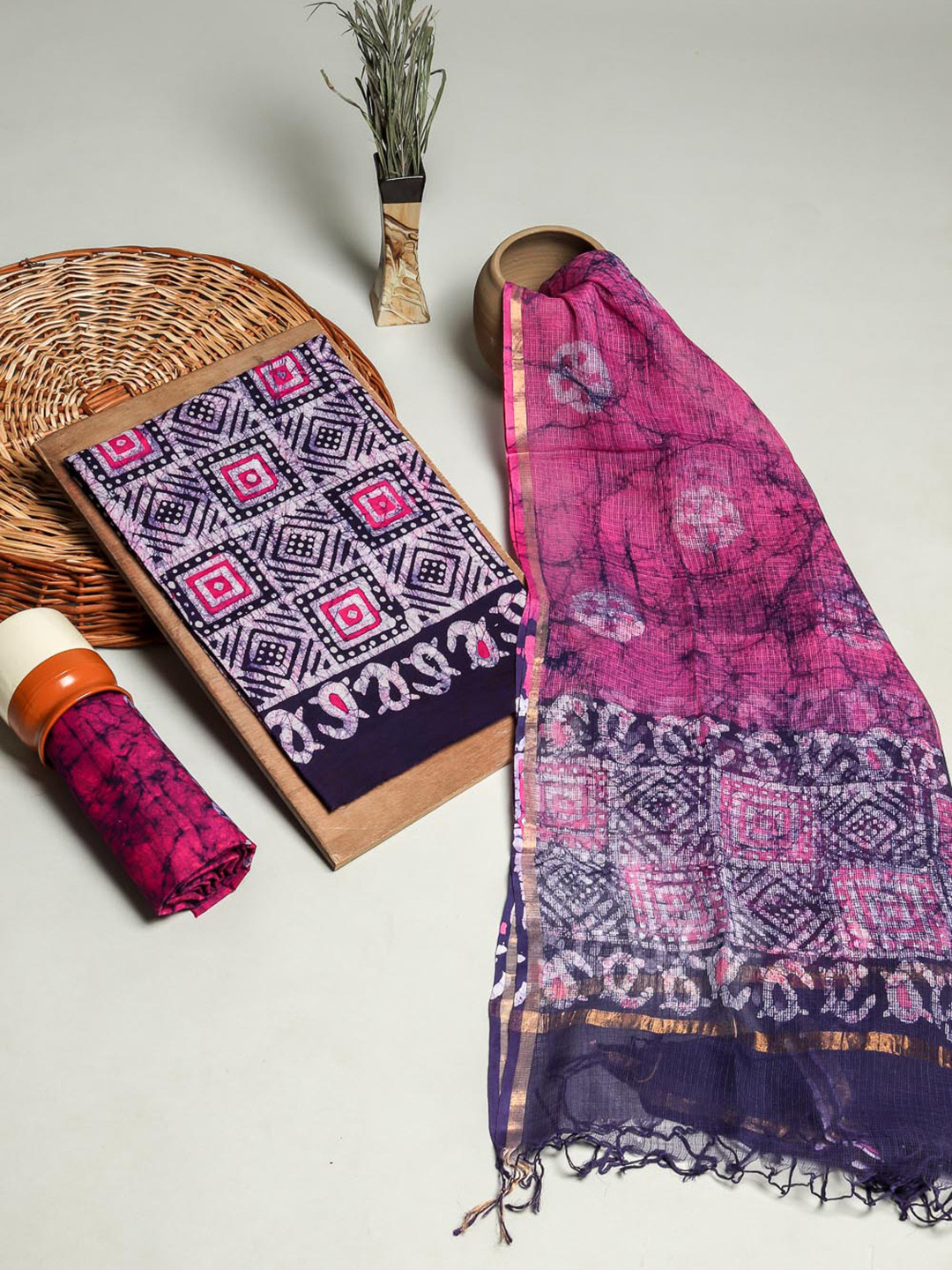 Kishori Sarees Printed Pure Cotton Unstitched Dress Material