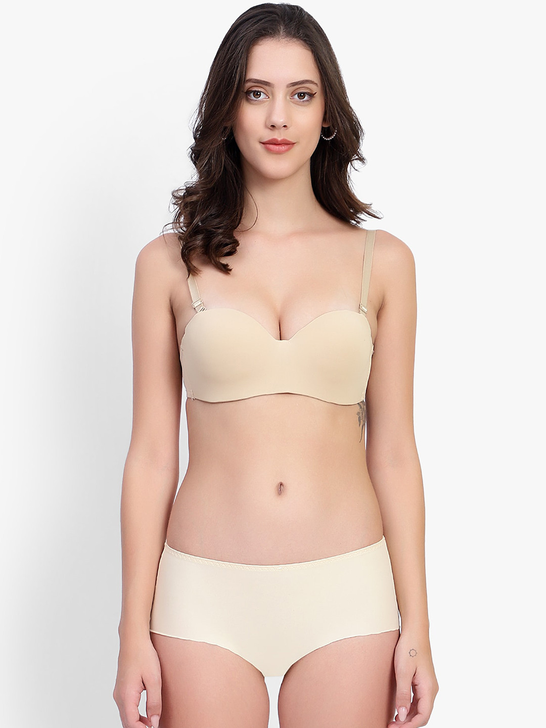BRACHY Underwired & Padded Strapless Lingerie Set