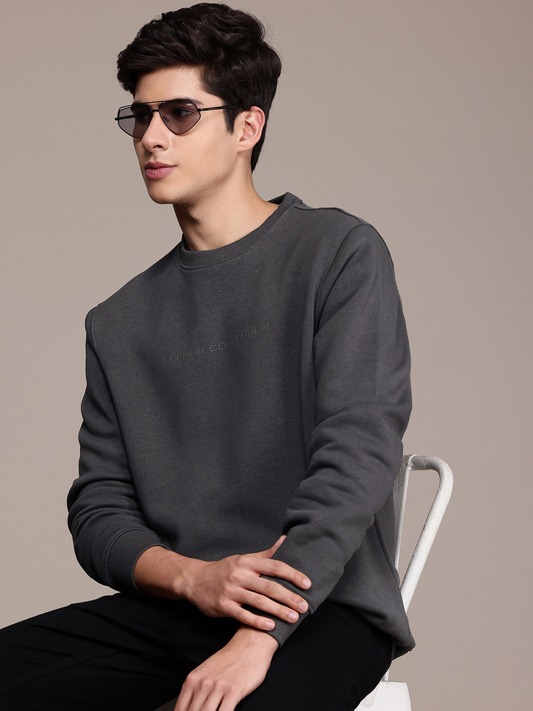 French Connection Crew-Neck Sweatshirt