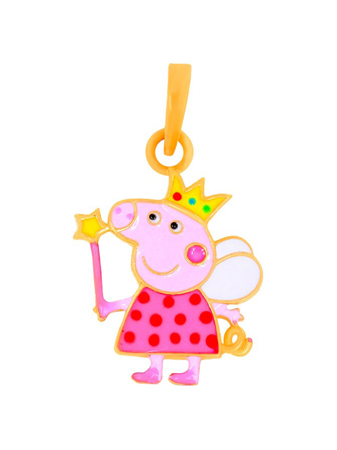 BHIMA 22K BIS Hallmark (916) Yellow Gold Kids Peppa Pig Casual Pendant For Kids
