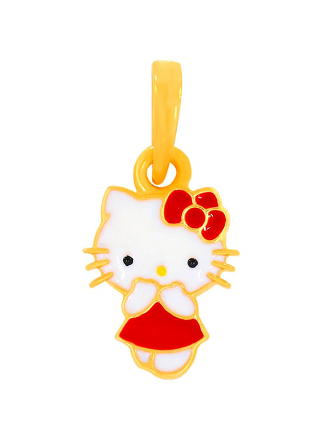 BHIMA 22K BIS Hallmark (916) Yellow Gold Kids Hello Kitty Casual Pendant For Kids