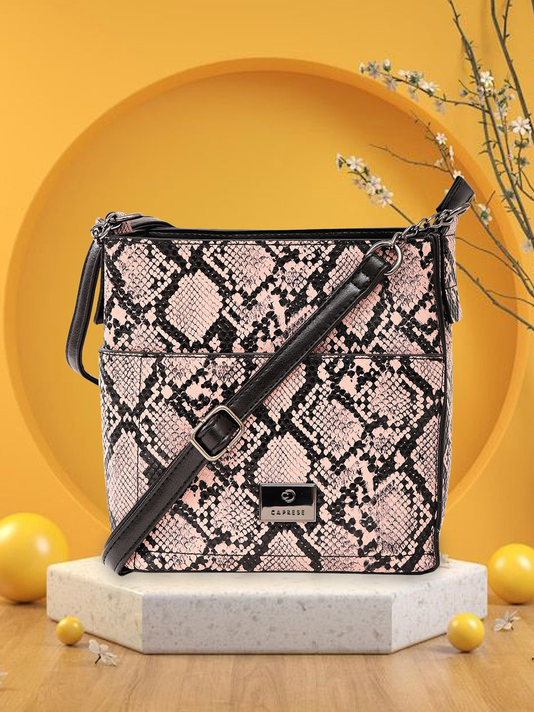 Caprese Saylor Women Pink Small Sling Bag