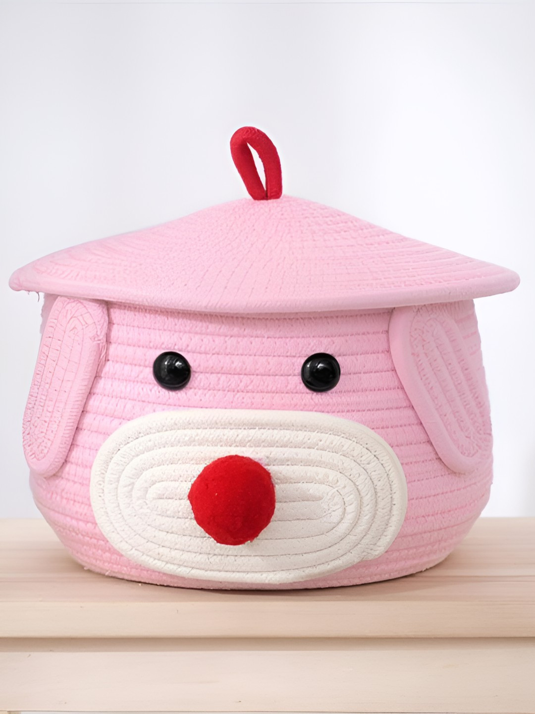 Bajo's Pink Bamboo Self Design Multi-Utility Organisers Box