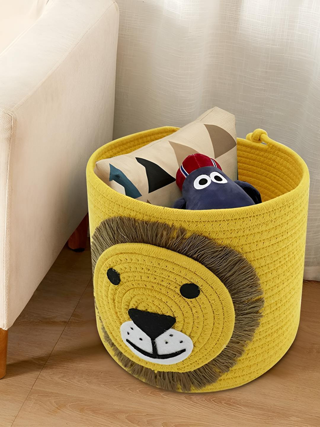 Bajo's Yellow Bamboo Self Design Multi-Utility Organisers Box