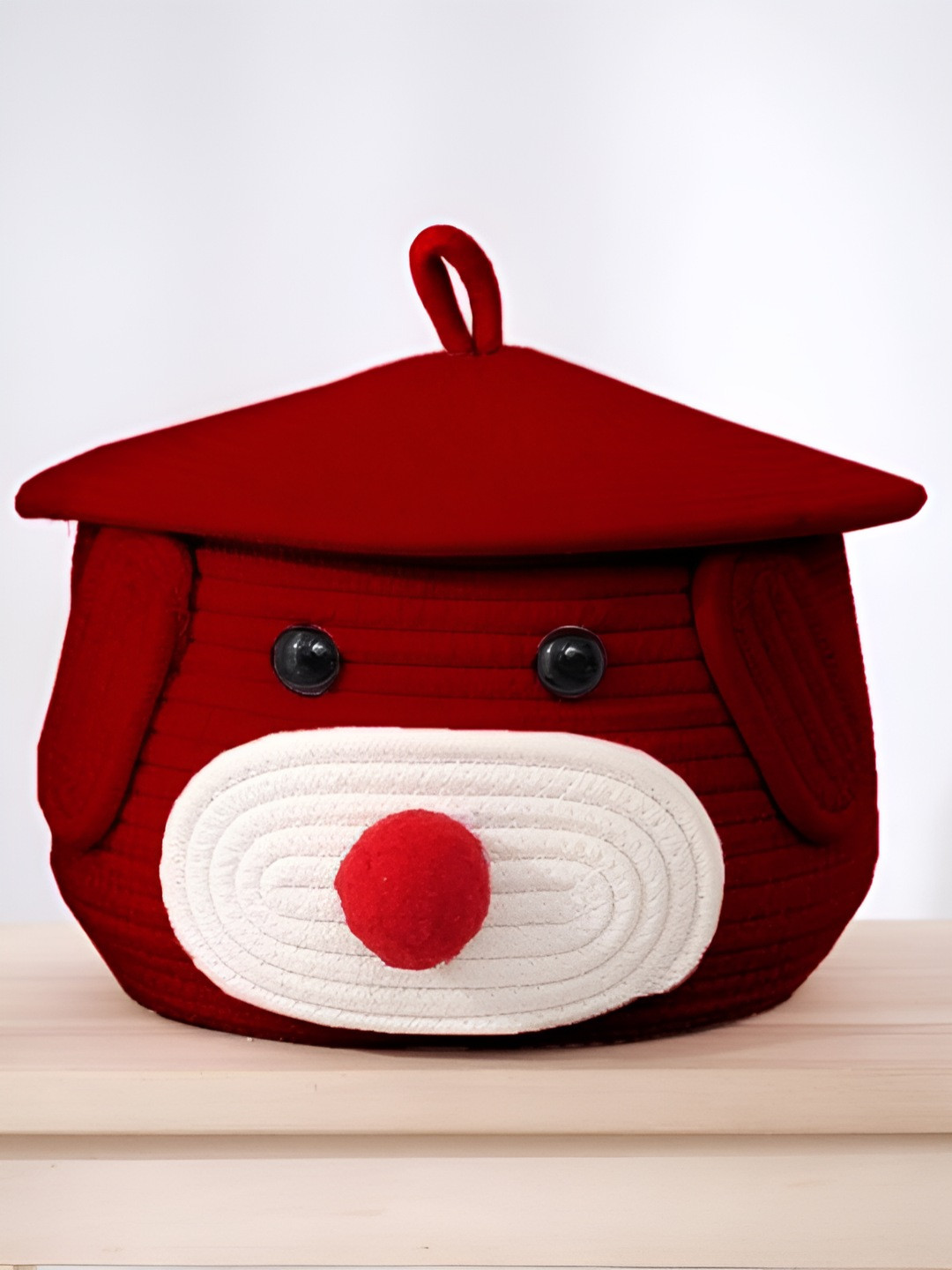 Bajo's Red Bamboo Self Design Multi-Utility Organisers Box