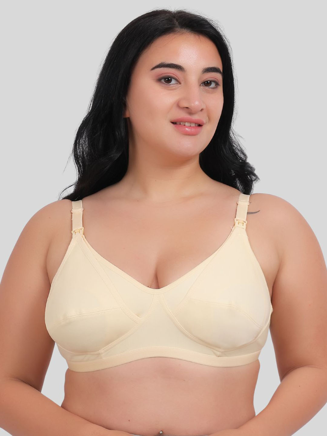 Fabme Plus Size Cotton Maternity Bra - Full Coverage
