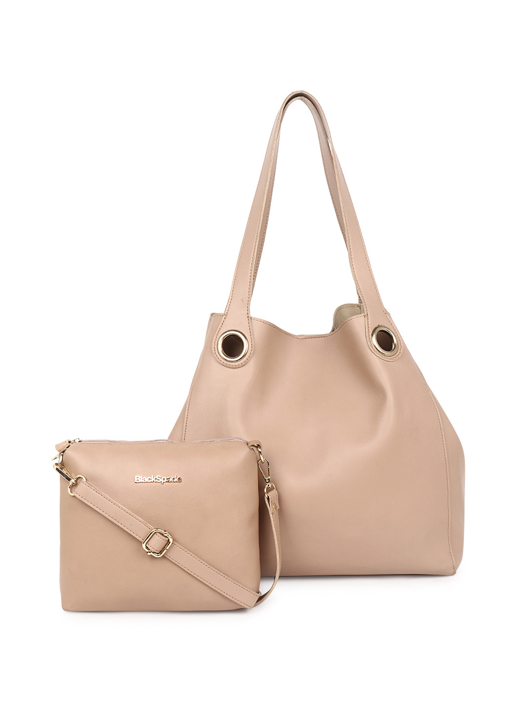 Black Spade Set of 2 Structured Hobo & Sling Bag