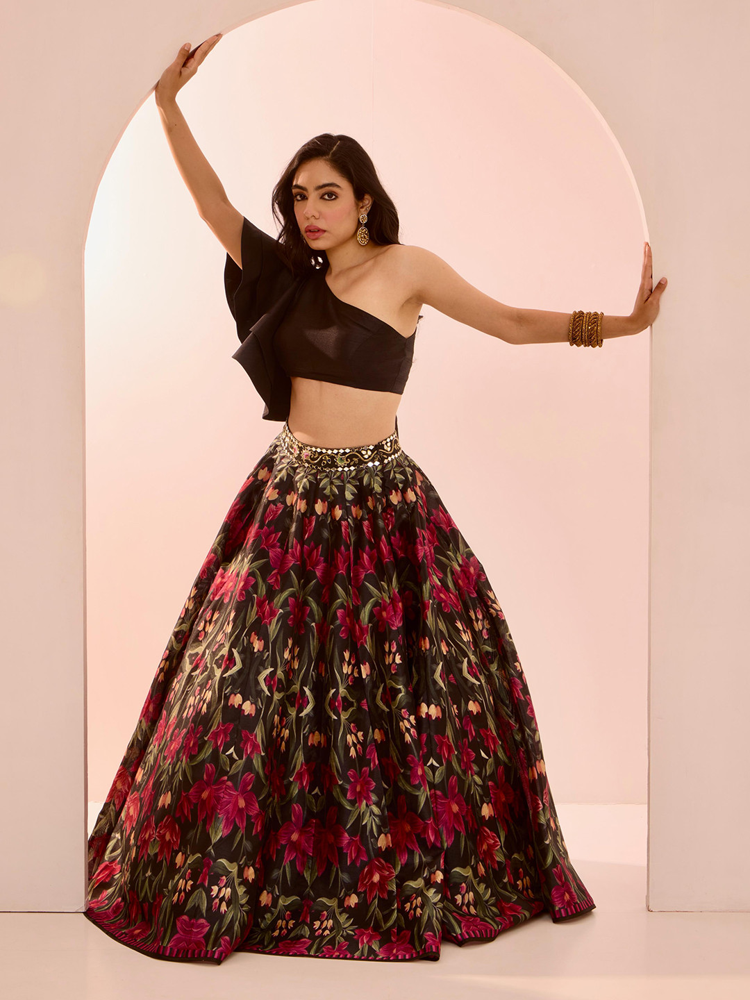 Rashika Sharma Mirror Work Made to Measure Lehenga & Blouse