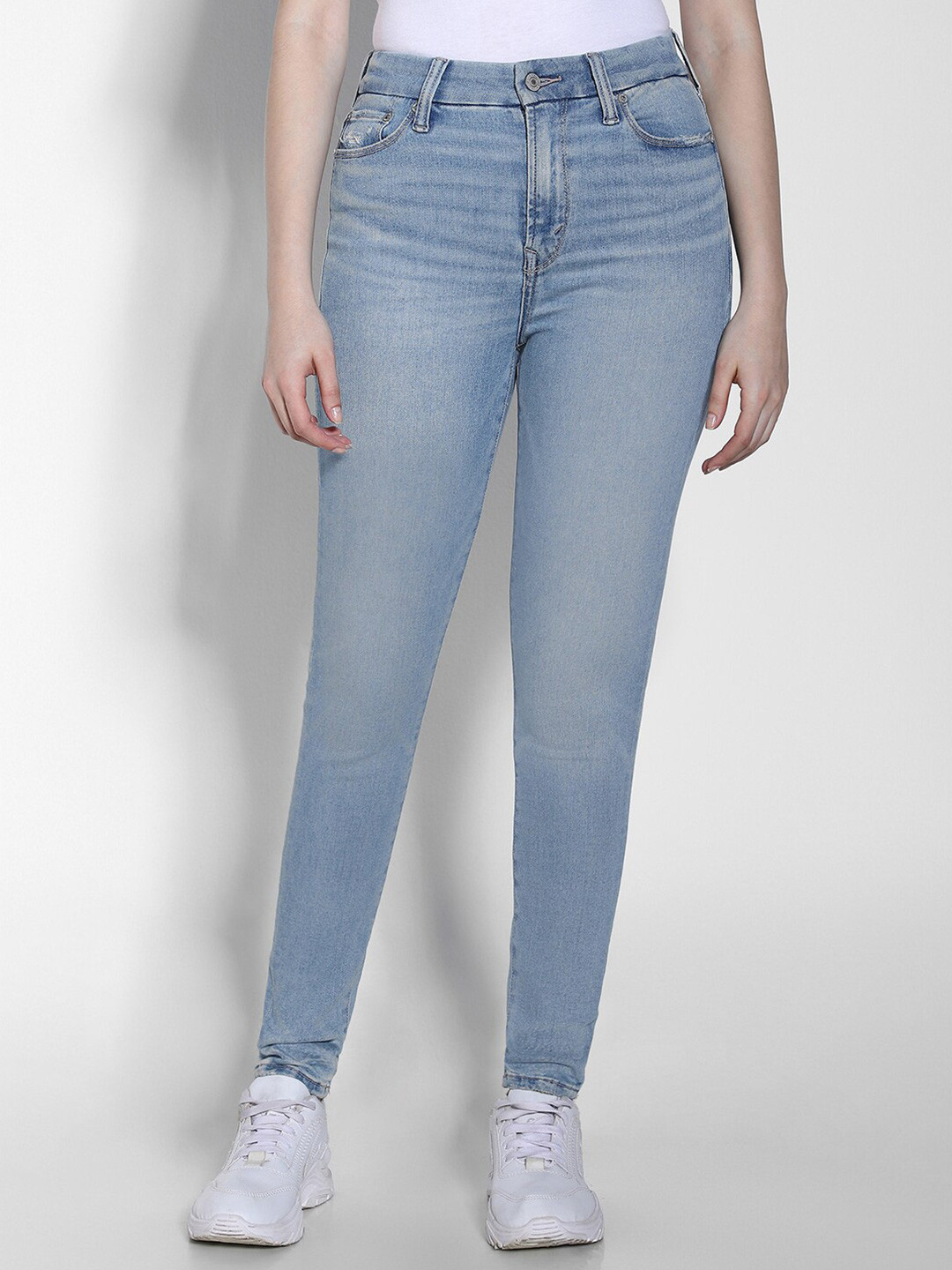 AMERICAN EAGLE OUTFITTERS Women Slim Fit Light Fade Stretchable Jeans