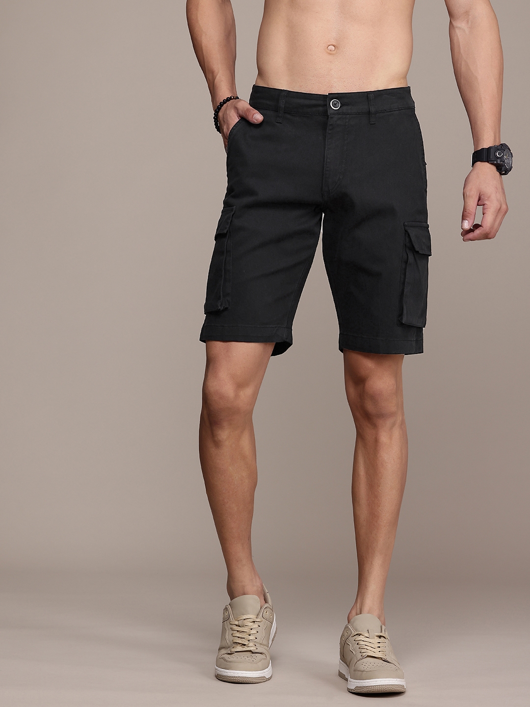 Buy Roadster Men Solid Cargo Shorts Shorts for Men 29443932 Myntra