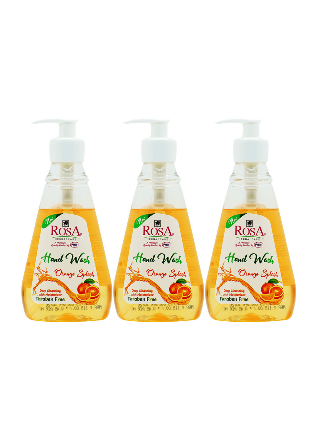 ROSA Deep Cleansing with Moisturizer Orange Splash Hand Wash - 260ml