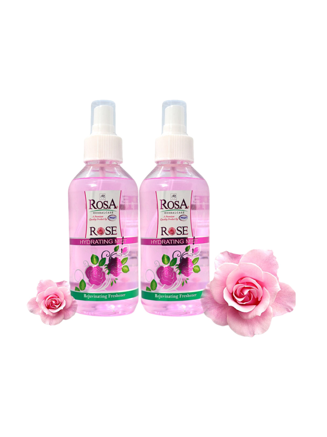 ROSA Set Of 2 Hydrating Rose Mist Treating Acne & Tightening Pores-220ml Each