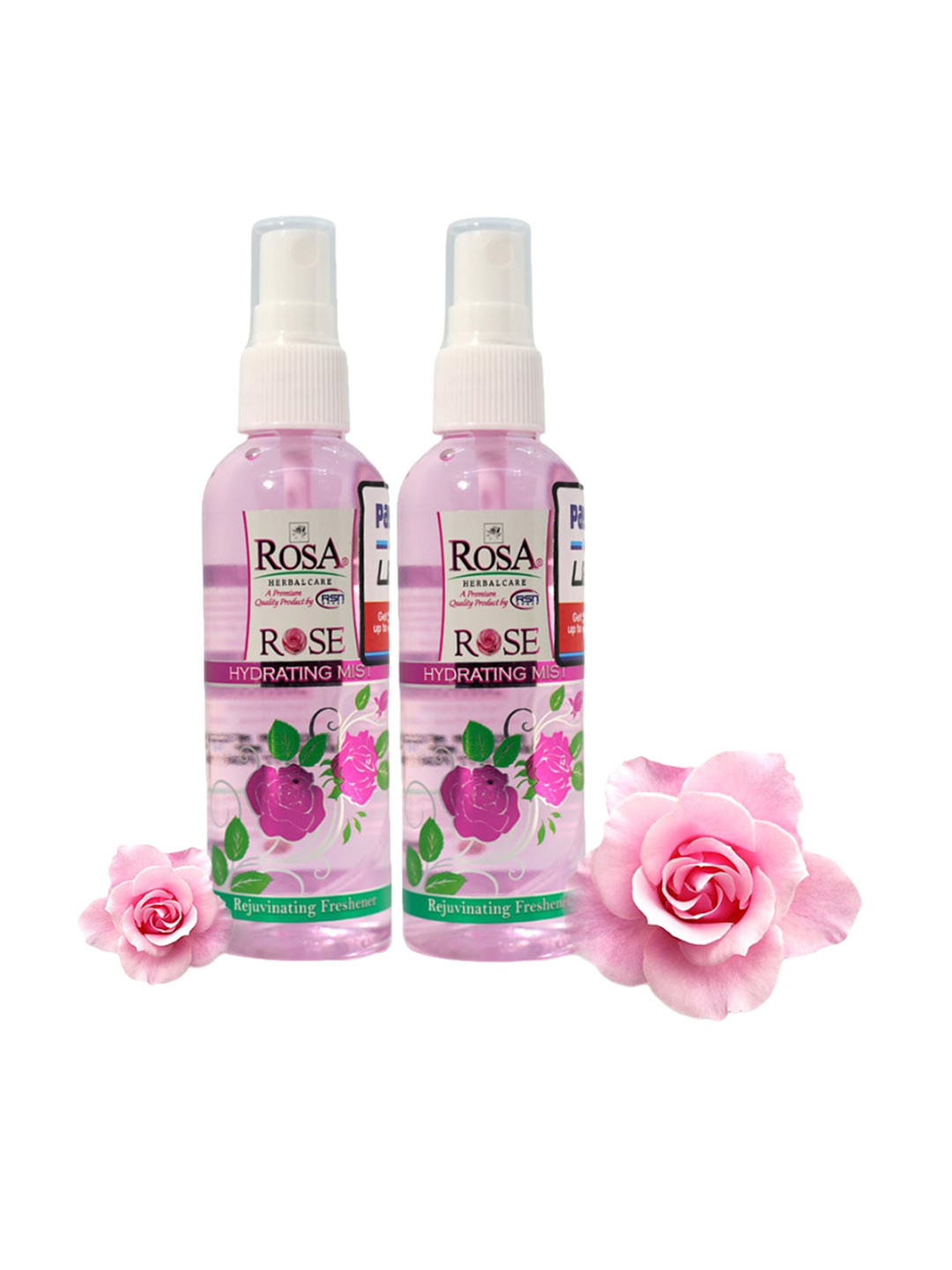 ROSA Set Of 2 Hydrating Rose Mist Treating Acne & Tightening Pores-110ml Each
