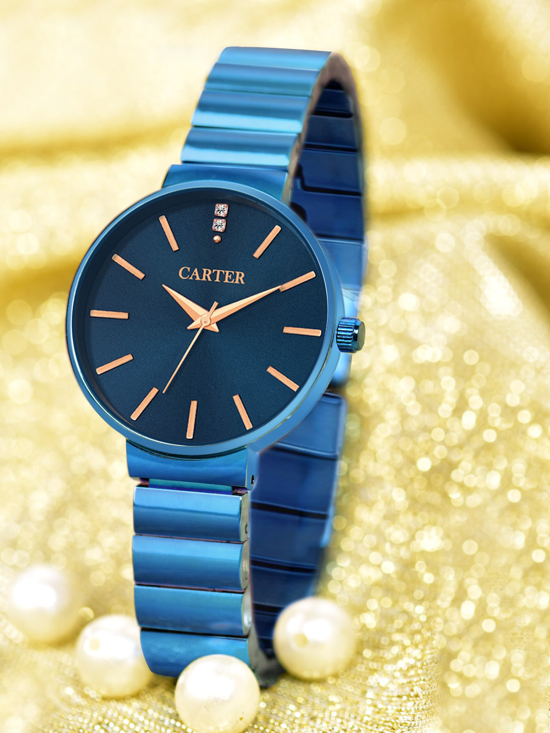 Sandy D Carter Women Dial & Bracelet Style Straps Analogue Watch SDC24-41-BL