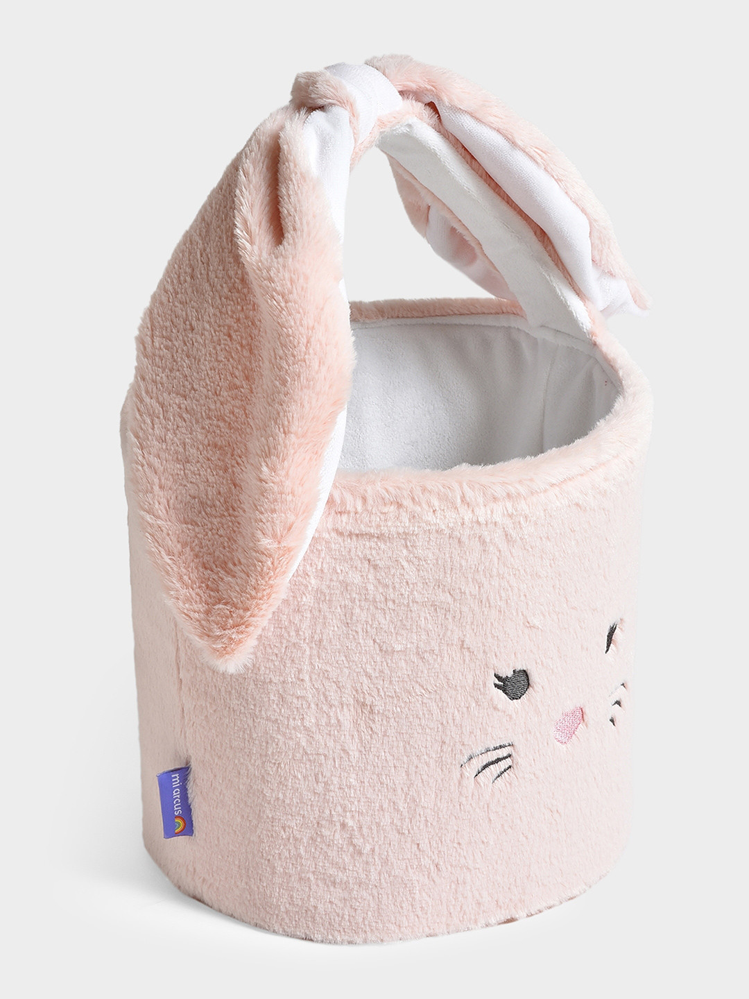 MiArcus Multipurpose Rabbit Face Design Storage Basket for Kid's Small Items -20x20 cm