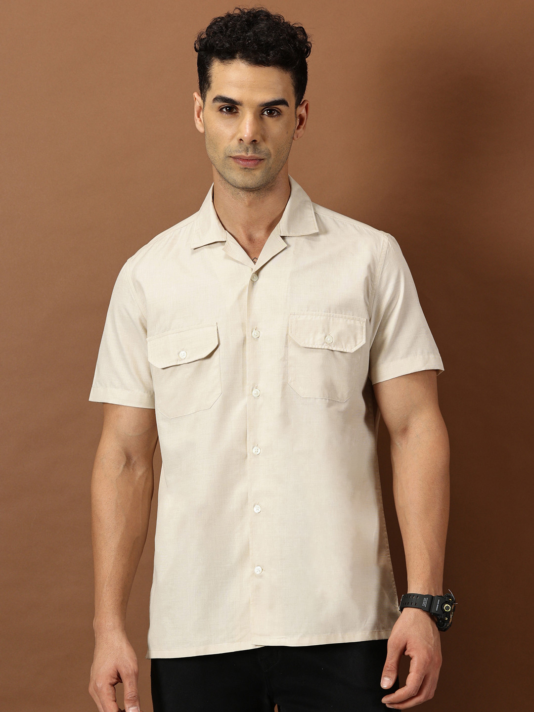 INVICTUS Original Slim Fit Cuban Collar Casual Shirt