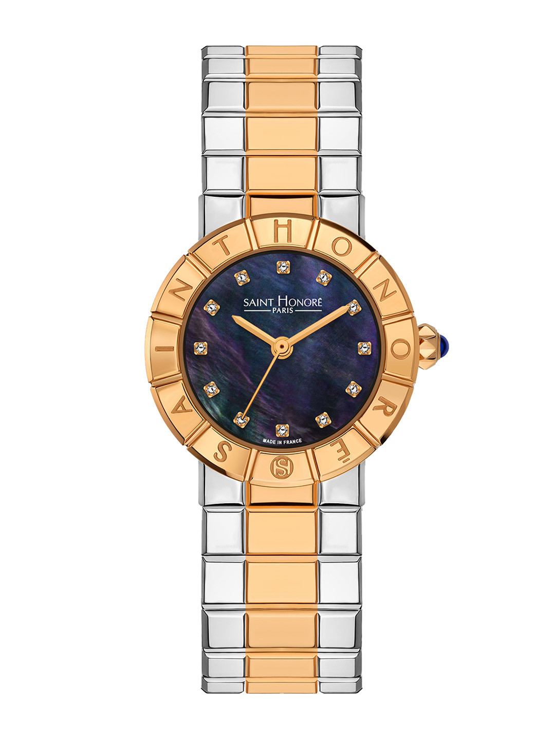 SAINT HONORE PARIS Women Orsay Quartz Black Round Watch- OR715100-6NYDR