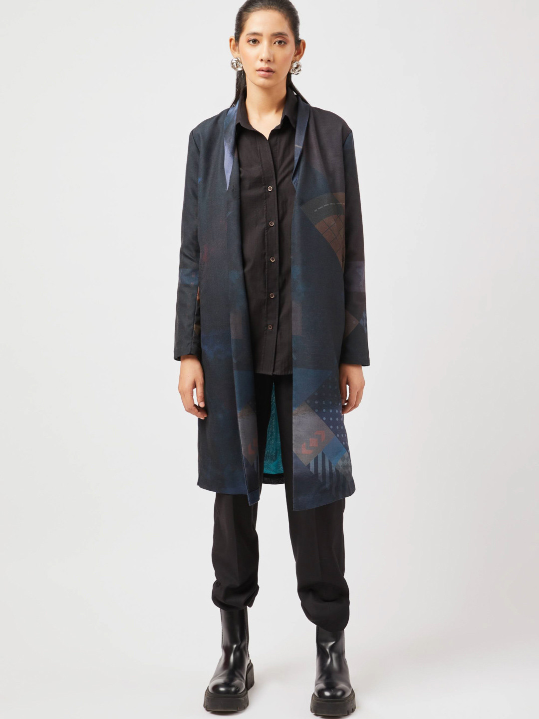 Contemponari Shirt & Trousers With Waistcoat Co-Ords Set