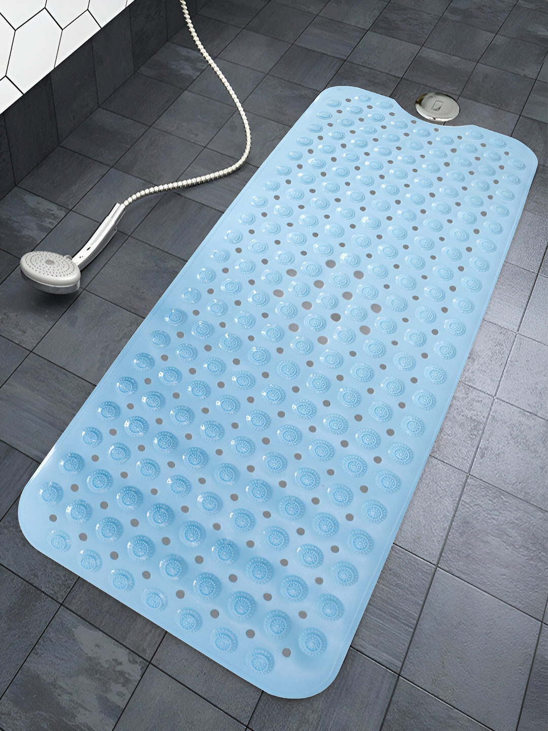 HOKIPO Blue 2000 GSM Anti-Slip Bath Rug