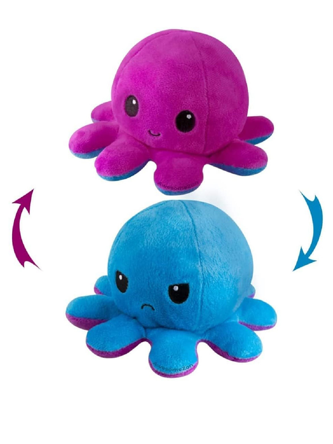 Xivir Kids Set of 2 Reversible Cotton Octopus Soft Toys & Dolls