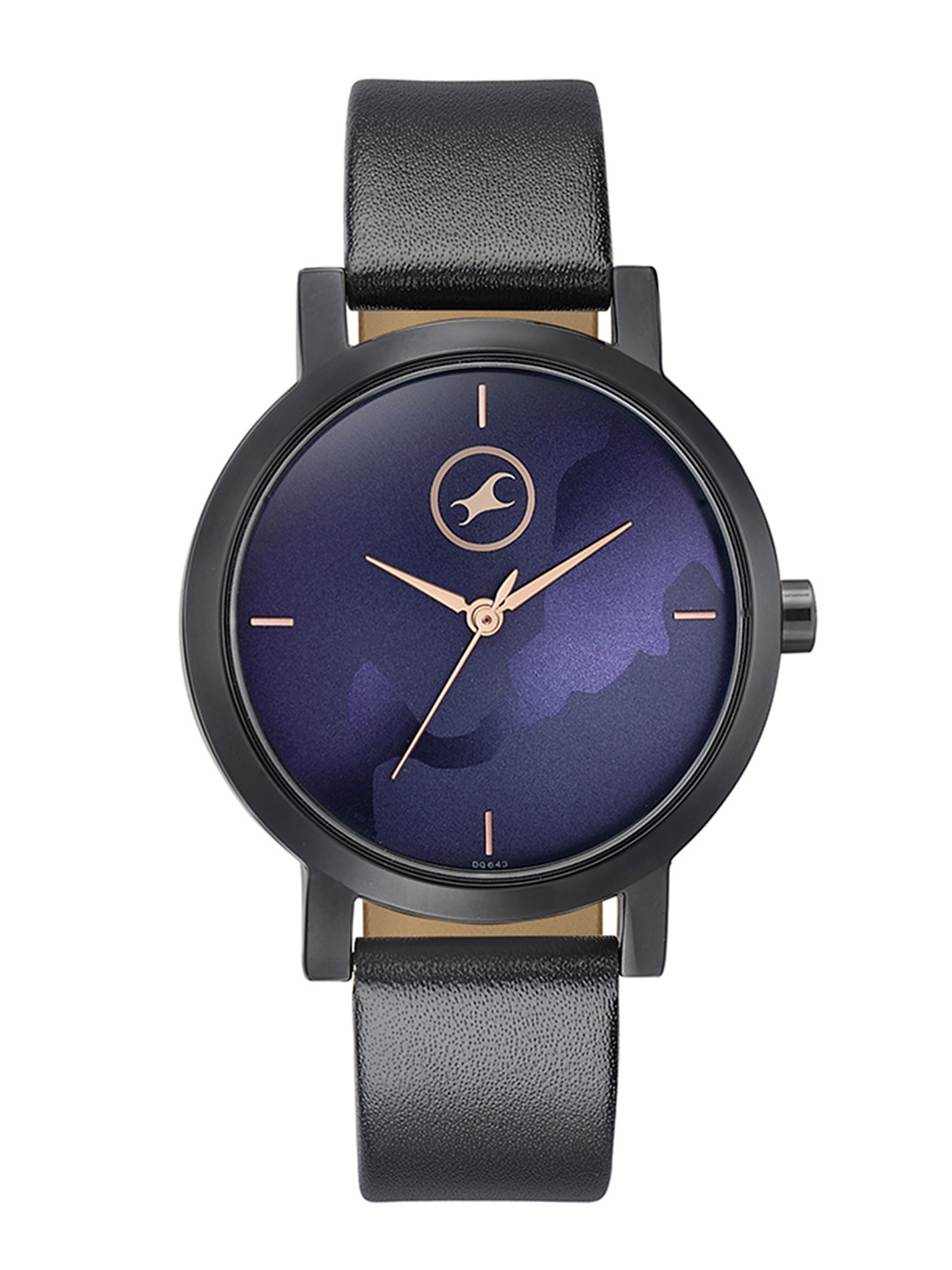 Fastrack Women Grace Patterned Leather Analogue Watch 6222NL03-Blue