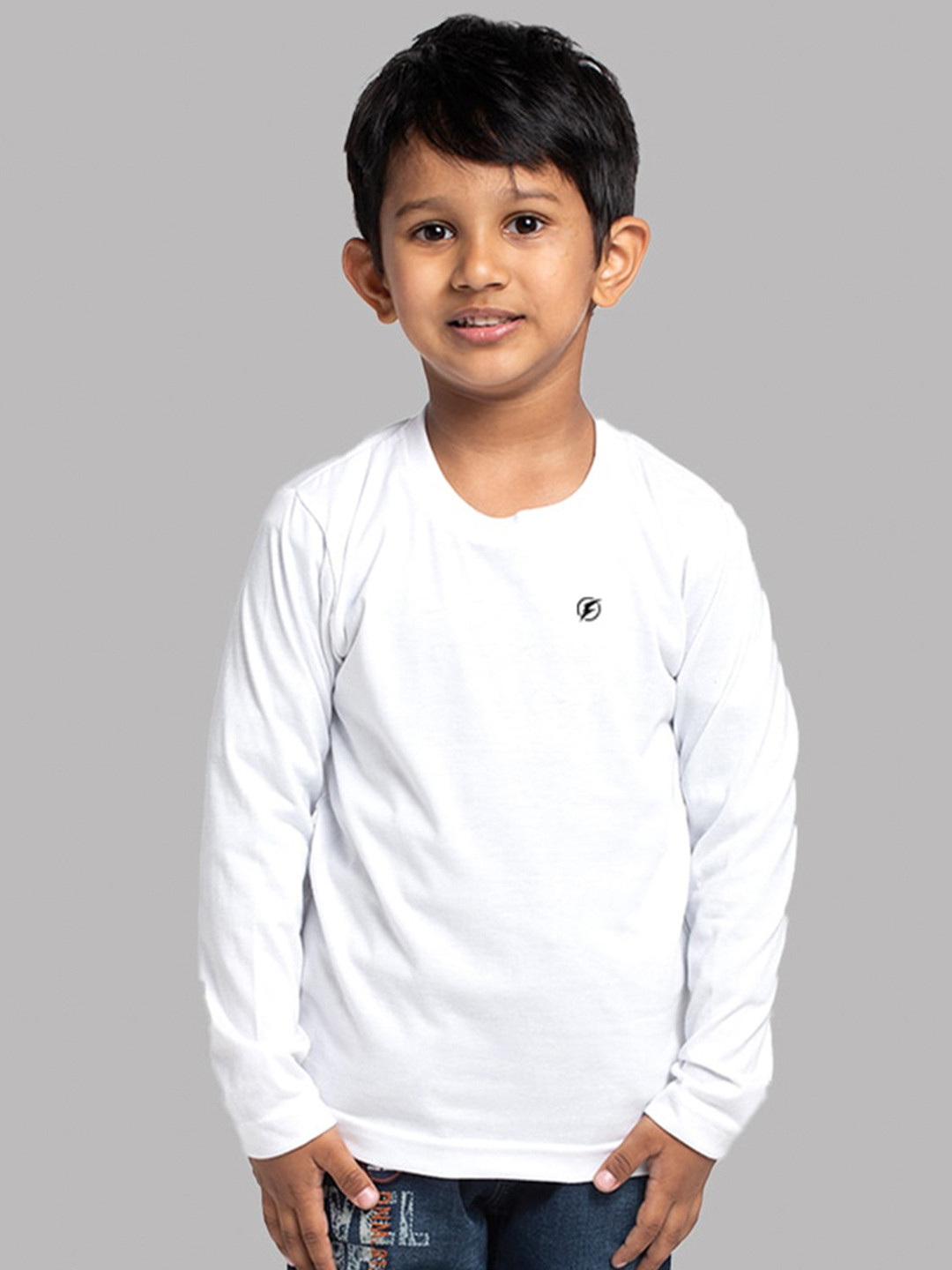 Friskers Boys Long Sleeves Round Neck Cotton T-shirt