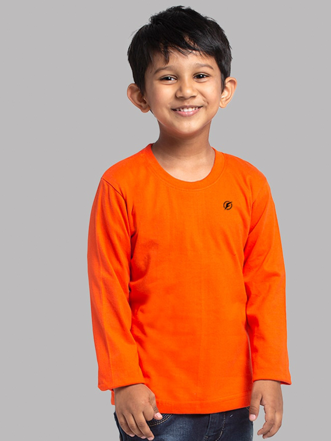 Friskers Boys Varsity Long Sleeves Round Neck Cotton T-shirt
